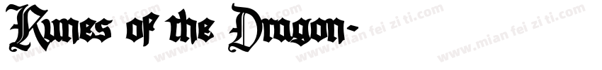 Runes of the Dragon字体转换